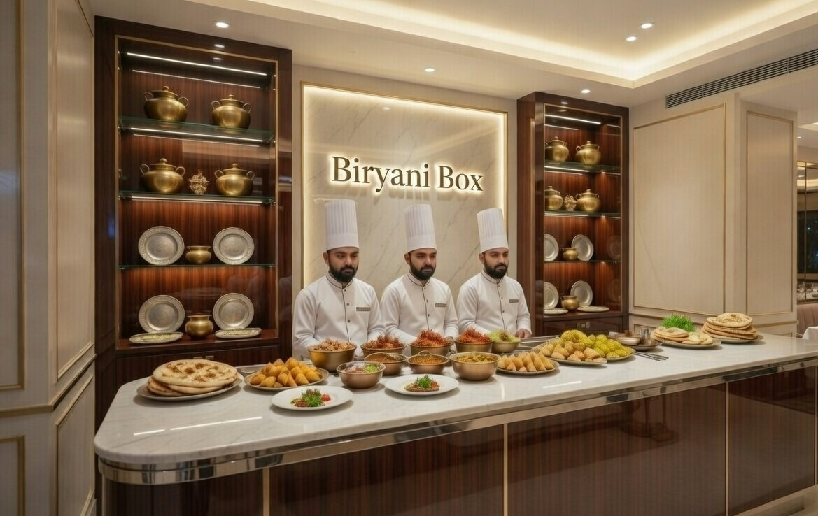 Chicken biryani served at Biryani Box Company Bhilai